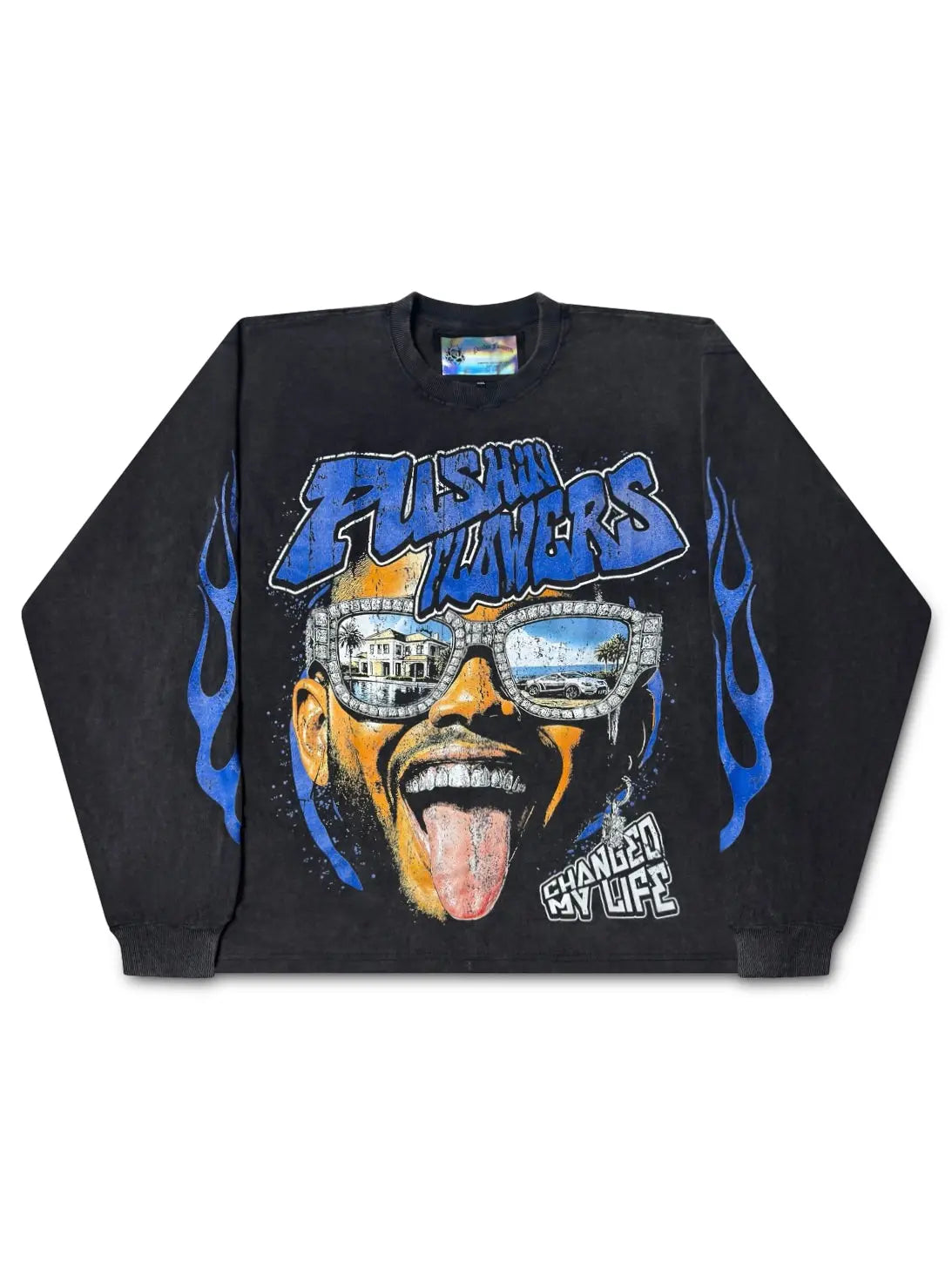 PF The Life Long Sleeve Shirt Pushin Flowers