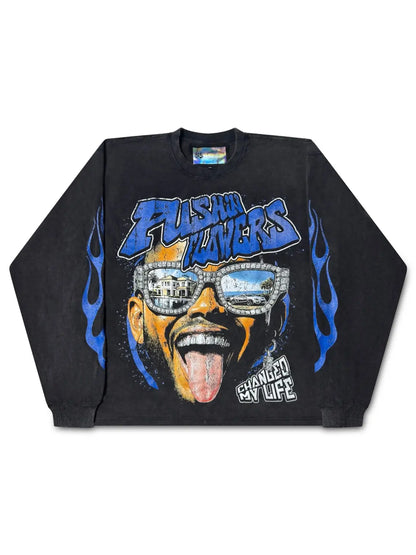 PF The Life Long Sleeve Shirt Pushin Flowers