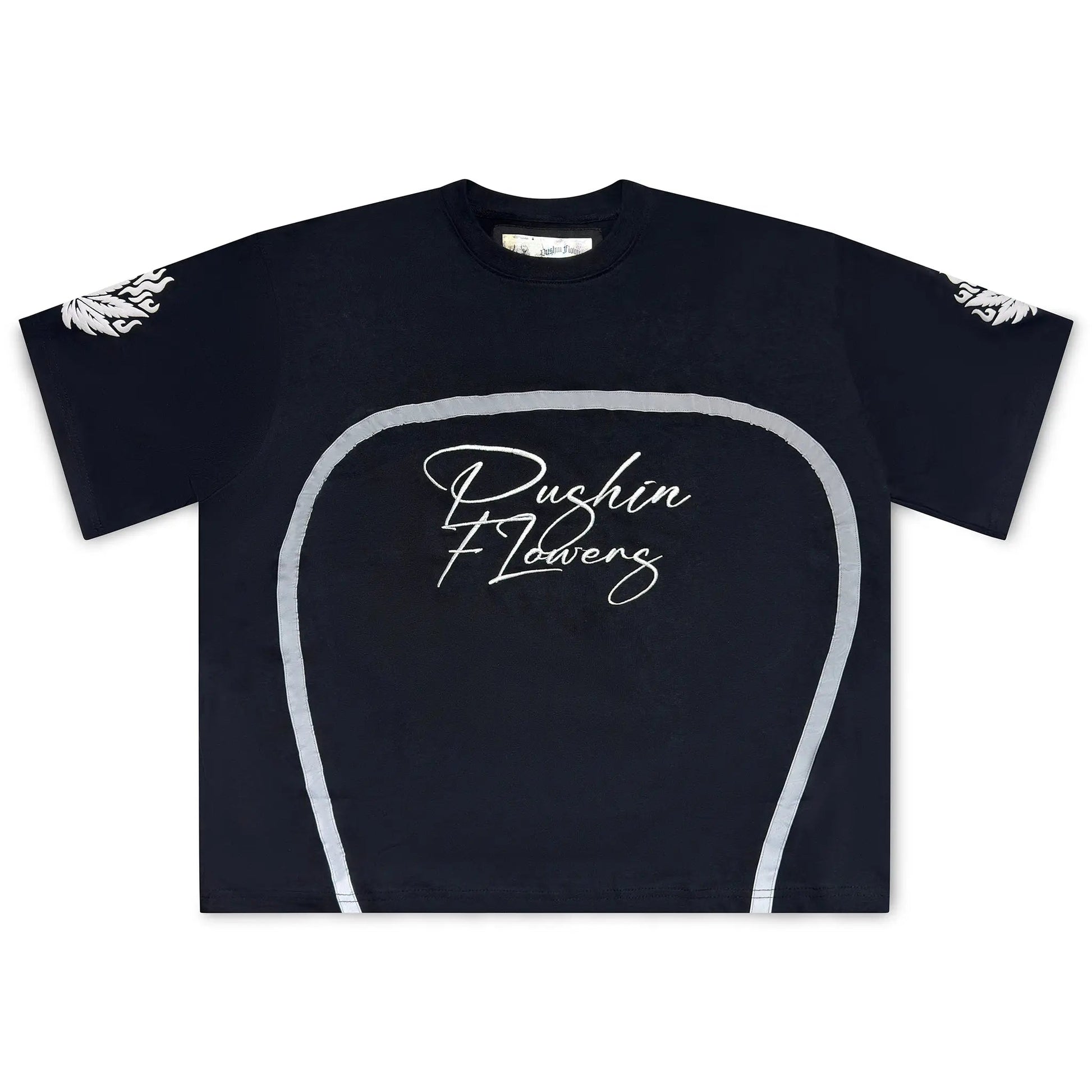 Pushin Flowers leaf print shirt PF streetwear