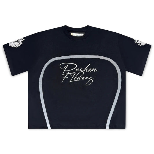 Pushin Flowers leaf print shirt PF streetwear