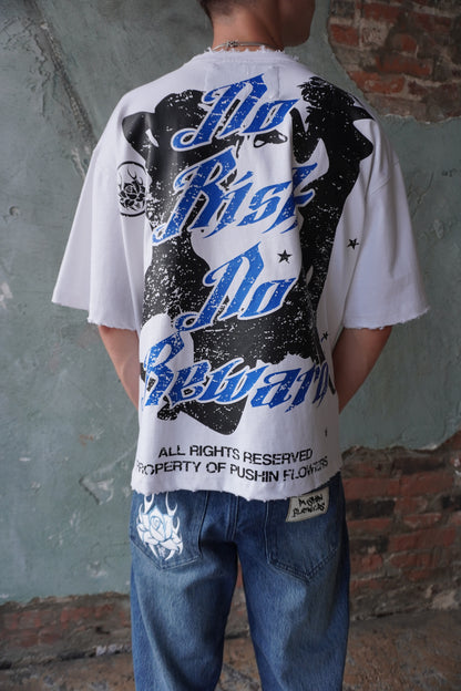 Pushin Flowers Nashville graphic tee – PF City Series streetwear, back graphic detail