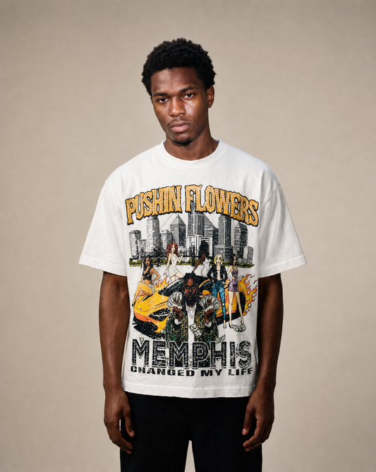 Pushin Flowers Memphis Graphic T-Shirt – PF City Series