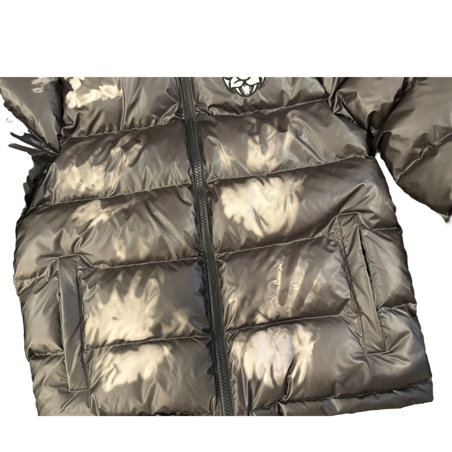 Pushin Flowers™ ThermoFade™ Heat-Reactive Black-to-White Puffer Jacket Pushin Flowers