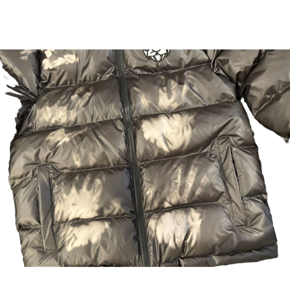 Pushin Flowers™ ThermoFade™ Heat-Reactive Black-to-White Puffer Jacket Pushin Flowers