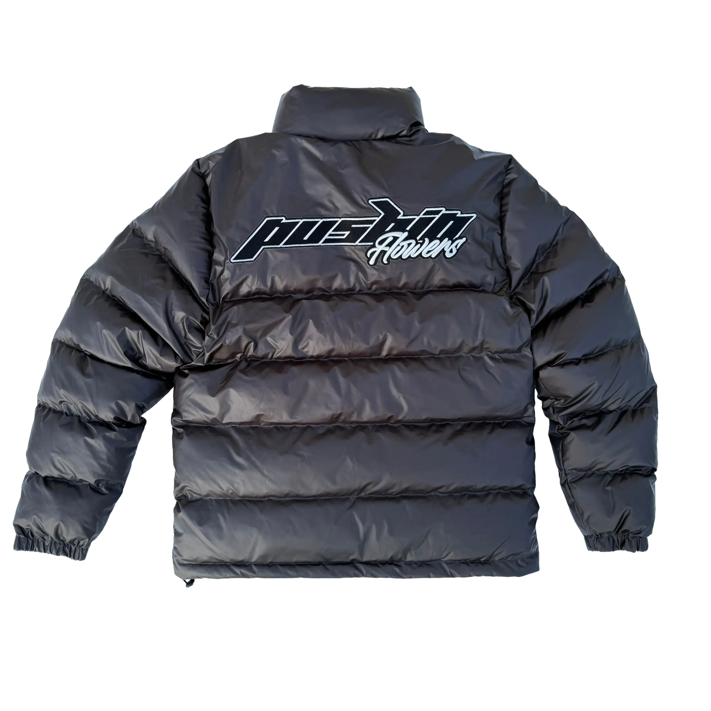 Pushin Flowers™ ThermoFade™ Heat-Reactive Black-to-White Puffer Jacket Pushin Flowers