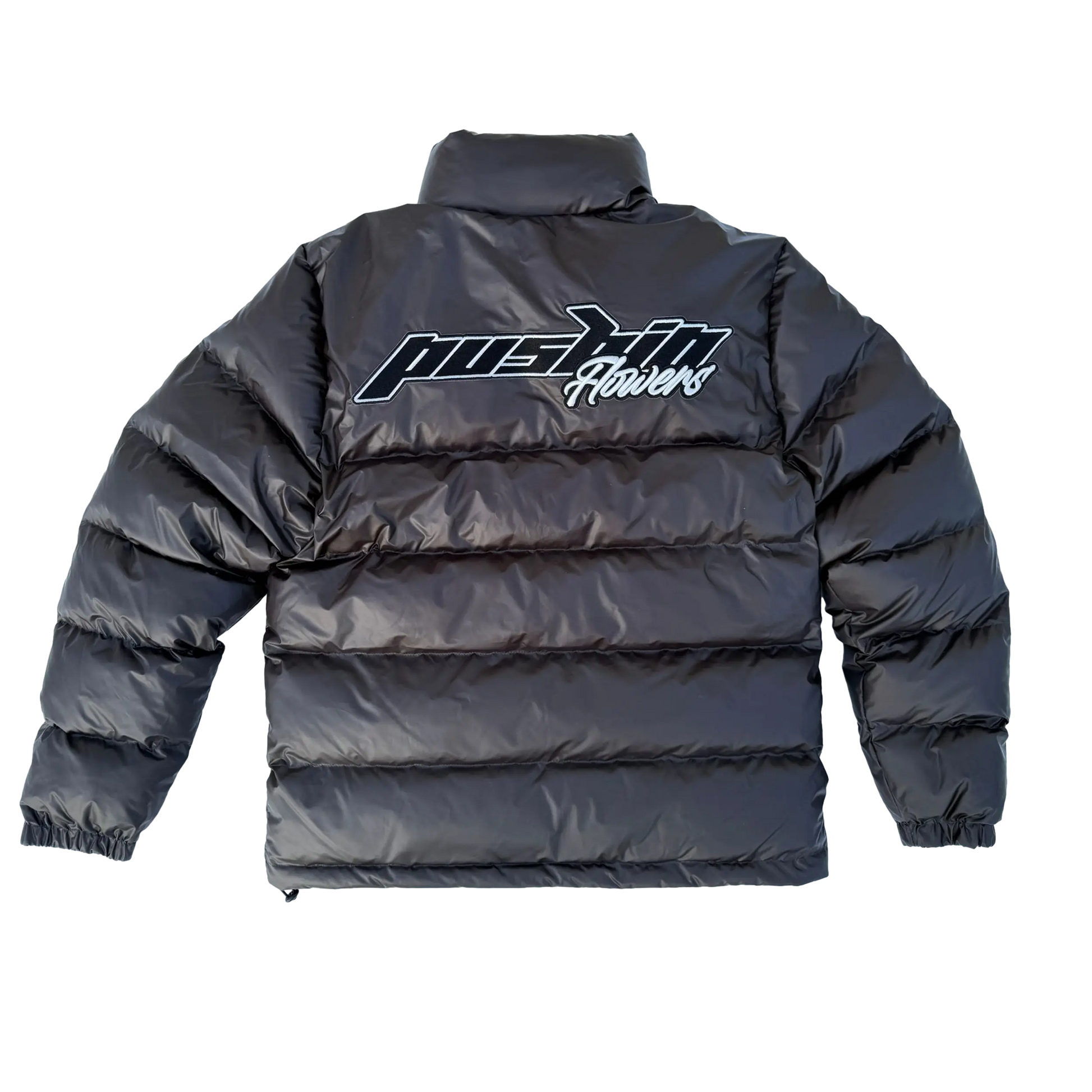 Pushin Flowers™ ThermoFade™ Heat-Reactive Black-to-White Puffer Jacket Pushin Flowers